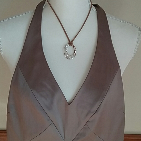 Purple H&M Lined Halter Top size 8 - Picture 2 of 8